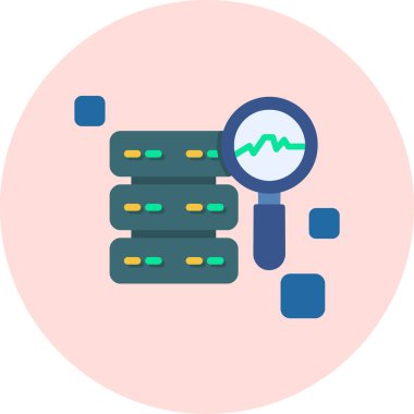 sunucu veritabanı simgesi düz biçimli