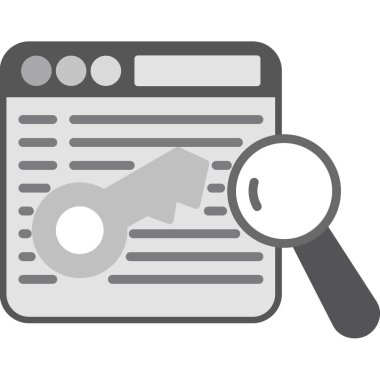 arama belgesi simgesi, basit biçim