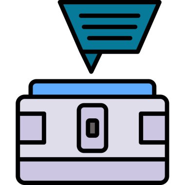 Kova simgesi renk ana hatlarını boya