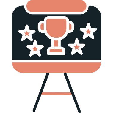 kupa düz simgesi, vektör, illüstrasyon