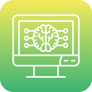 Vektör Beyin simgesi illüstrasyonu