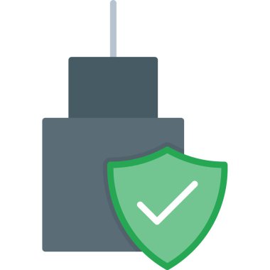 veri merkezi düz vektör simgesi