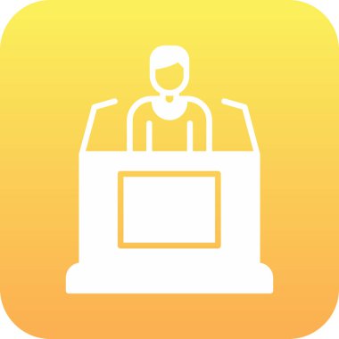 Dizüstü bilgisayarı olan bir adamın vektör çizimi