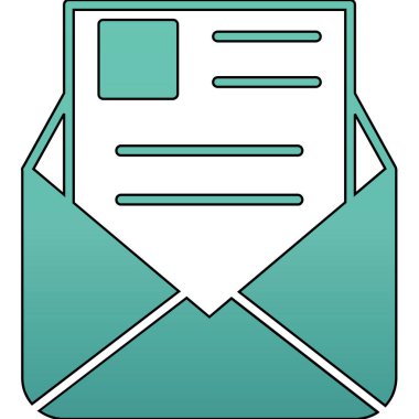 e-posta zarfı simgesi doldurulmuş özet biçimi