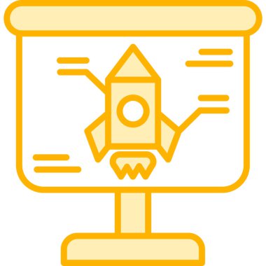 Başlangıç. Web simgesi basit illüstrasyon