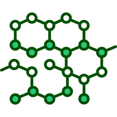 Molekül simgesi. vektör illüstrasyonu