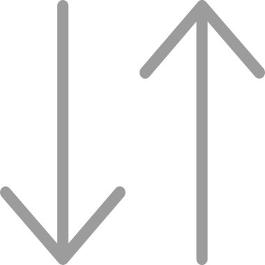 ok okları ana hatlar biçiminde simge aşağı