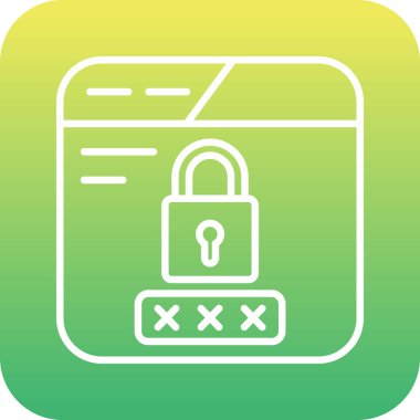 ikon vektör illüstrasyonunu kilitle