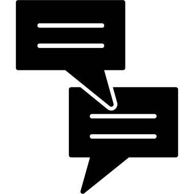 Sohbet simgesi, dış hat vektörü