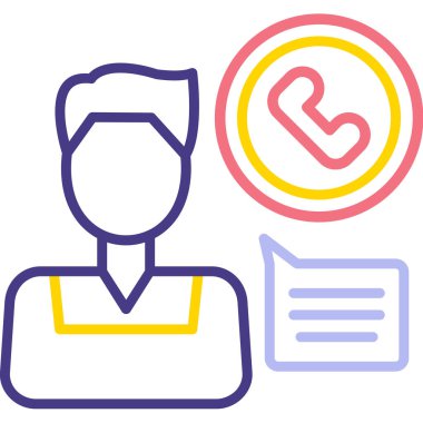 Müşteri servisi. Basit resimleme