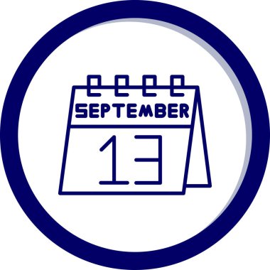 Takvimin bir simgesinin vektör illüstrasyonu