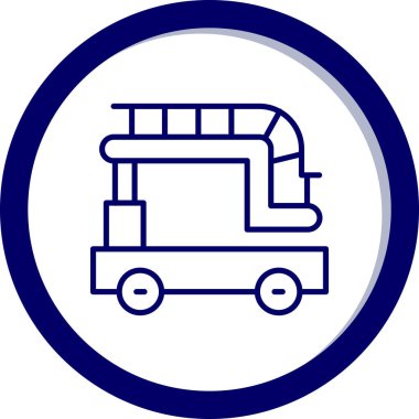 Otobüs. Web simgesi basit illüstrasyon