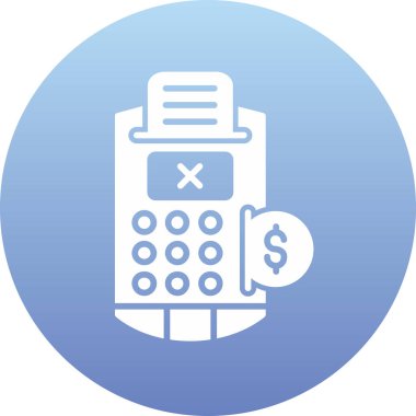 Hesap makinesi. Web simgesi basit illüstrasyon