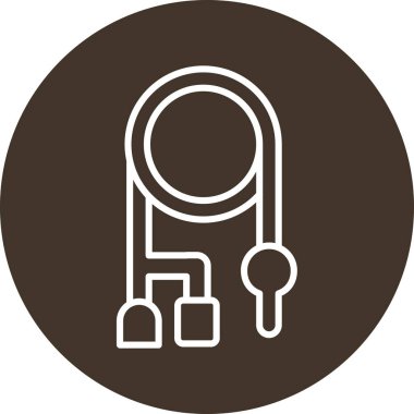 Bir b eksikliği simgesinin vektör çizimi