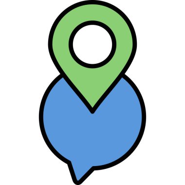 Harita pin konumu simgesi - taslak biçimi