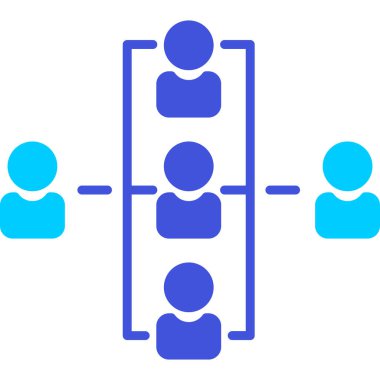 hiyerarşi. Web simgesi basit illüstrasyon
