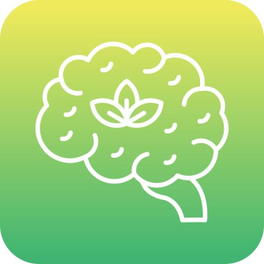 Bir bitkinin vektör illüstrasyonu