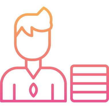 İş simgesinin vektör illüstrasyonu