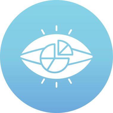 Göz simgesinin vektör illüstrasyonu