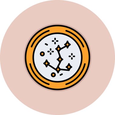 Bir saat simgesinin vektör illüstrasyonu