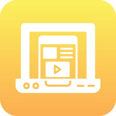 tarayıcı simgesi vektör illüstrasyonu