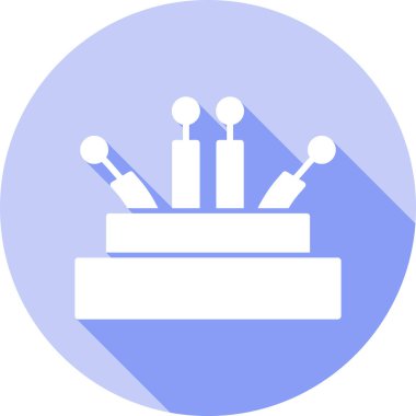 Kek. Web simgesi basit illüstrasyon