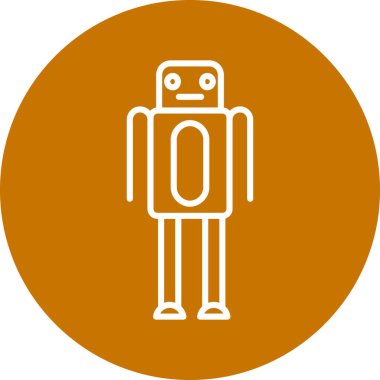 Robot simgesinin vektör illüstrasyonu