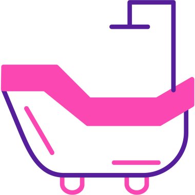 El arabası. Web simgesi basit illüstrasyon