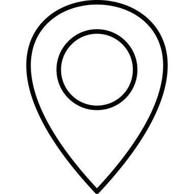 harita pin vektör simgesi