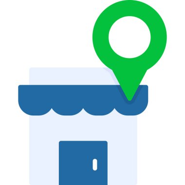 Harita. Web simgesi basit illüstrasyon