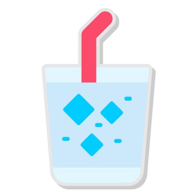 Buz. Web simgesi basit illüstrasyon