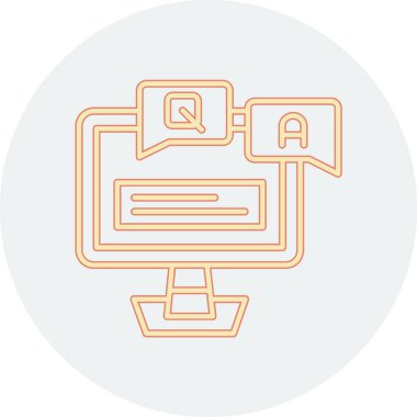 Sohbet simgesinin vektör illüstrasyonu