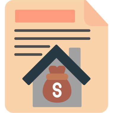 İpotek ağı simgesi, vektör illüstrasyonu