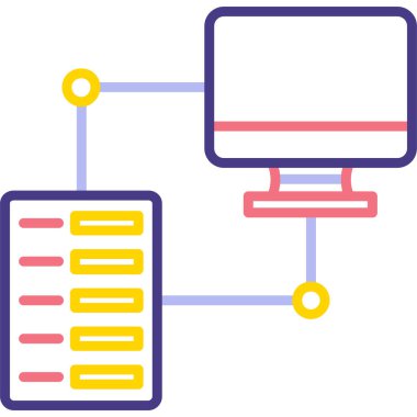 veri ağı. Basit illüstrasyon
