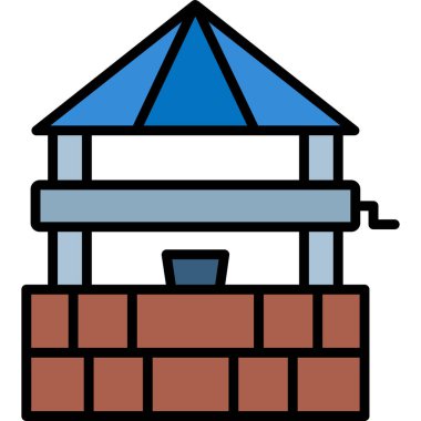 inşaat vinç simgesi oluşturma - taslak biçimi