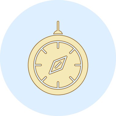 pusula simgesini tamamlanmış - dış hat biçiminde pusula simgesi