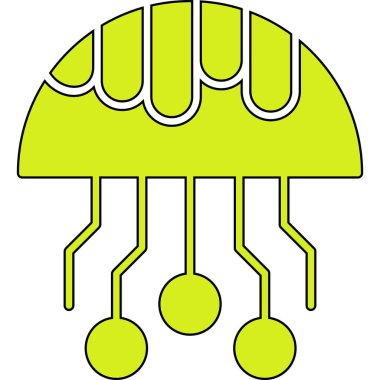 mantar simgesi vektör illüstrasyonu