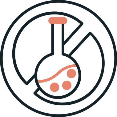 - Kimyasal Deney. Basit illüstrasyon