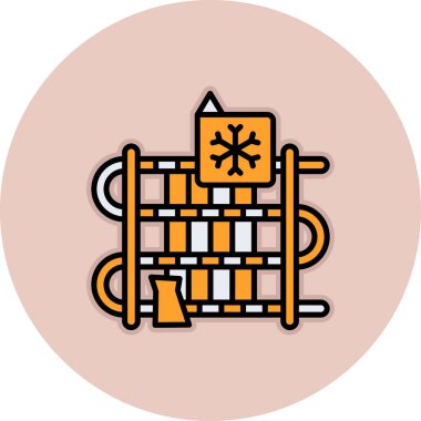 Bir noel simgesinin vektör illüstrasyonu