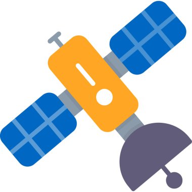 Uydu. Web simgesi basit illüstrasyon