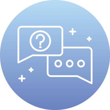 vektör ileti balonu simgesinin