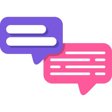 sohbet kabarcık vektör çizim