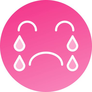 Üzücü Duygu. Basit illüstrasyon