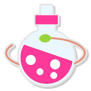 Şişe. Web simgesi basit tasarım