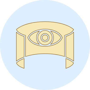 Göz simgesi vektör illüstrasyonu