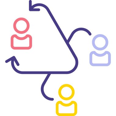 iş konsepti vektörü basit simgesi