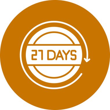 2 günlük simge, düz dizayn