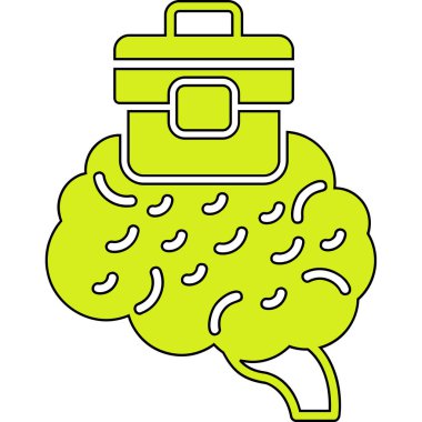 beyin çuvalı simgesi tasarımı