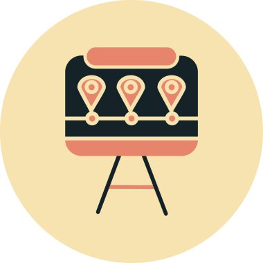 Harita konumu vektör simgesi