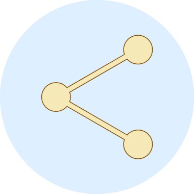 Paylaşım simgesinin vektör illüstrasyonu